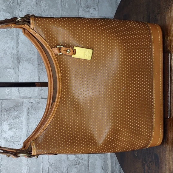 Vintage Dooney & Bourke Cabrio Perforated Leather Hobo Bag - Picture 2 of 14